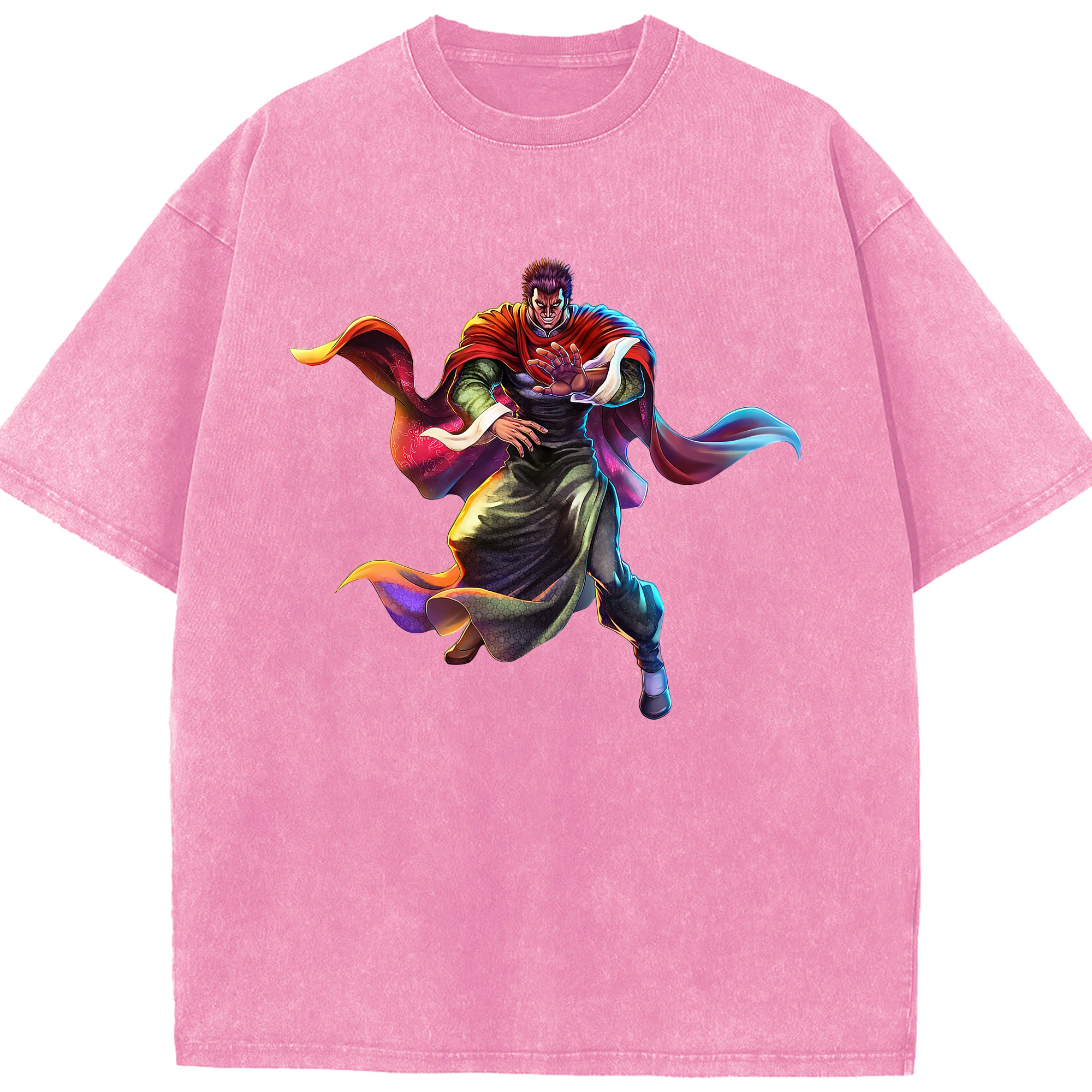 （画像用） 北斗の拳 Fist of the North Star 綿100% ヴィンテージ風 半袖Tシャツ（フロントプリント）